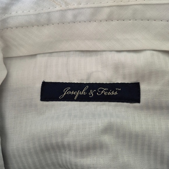Joseph‎ & Feiss Pants Mens 41x31 (T42x32) Gray Poly Wool Classic Fit  Dress NEW - Picture 3 of 13